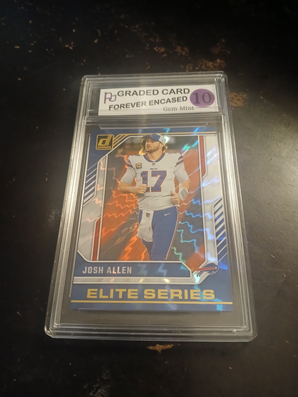 Panini Football Card - Blue/White/Gold Accents